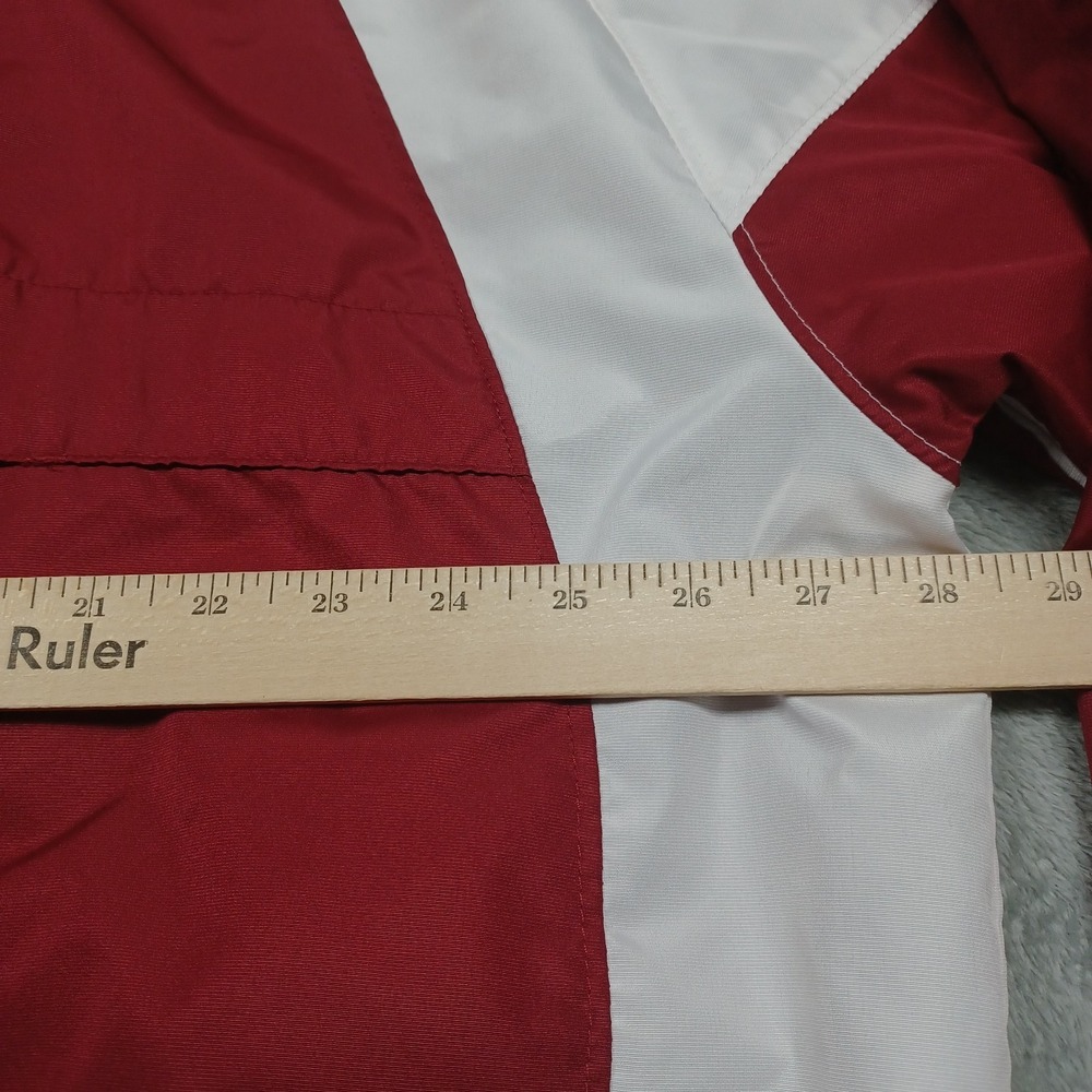 Arkansas Razorbacks Jacket Mens XXL Red Windbreaker Full Zip Pockets Casual - Picture 8 of 8